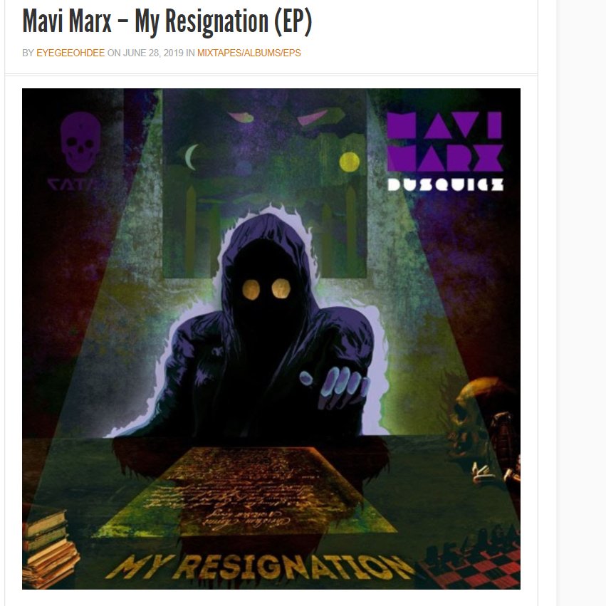 fatallabel13's tweet photo. S/o to @the9elements for the mention of our new EP: My Resignation out now!

https://t.co/28mvcQxDdT https://t.co/8vfZ83Bs4L