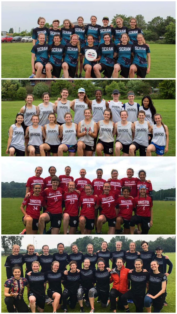 Congrats to <a href="/IceniUltimate/">Iceni Ultimate</a> and <a href="/BristolWomen/">Bristol Women's Ultimate</a> White for topping Rhymney Cup and to <a href="/SMOG_Ultimate/">SMOG Ultimate</a> and Scram Ultimate for doing the same at Junction 7 in June! #WomenInUltimate