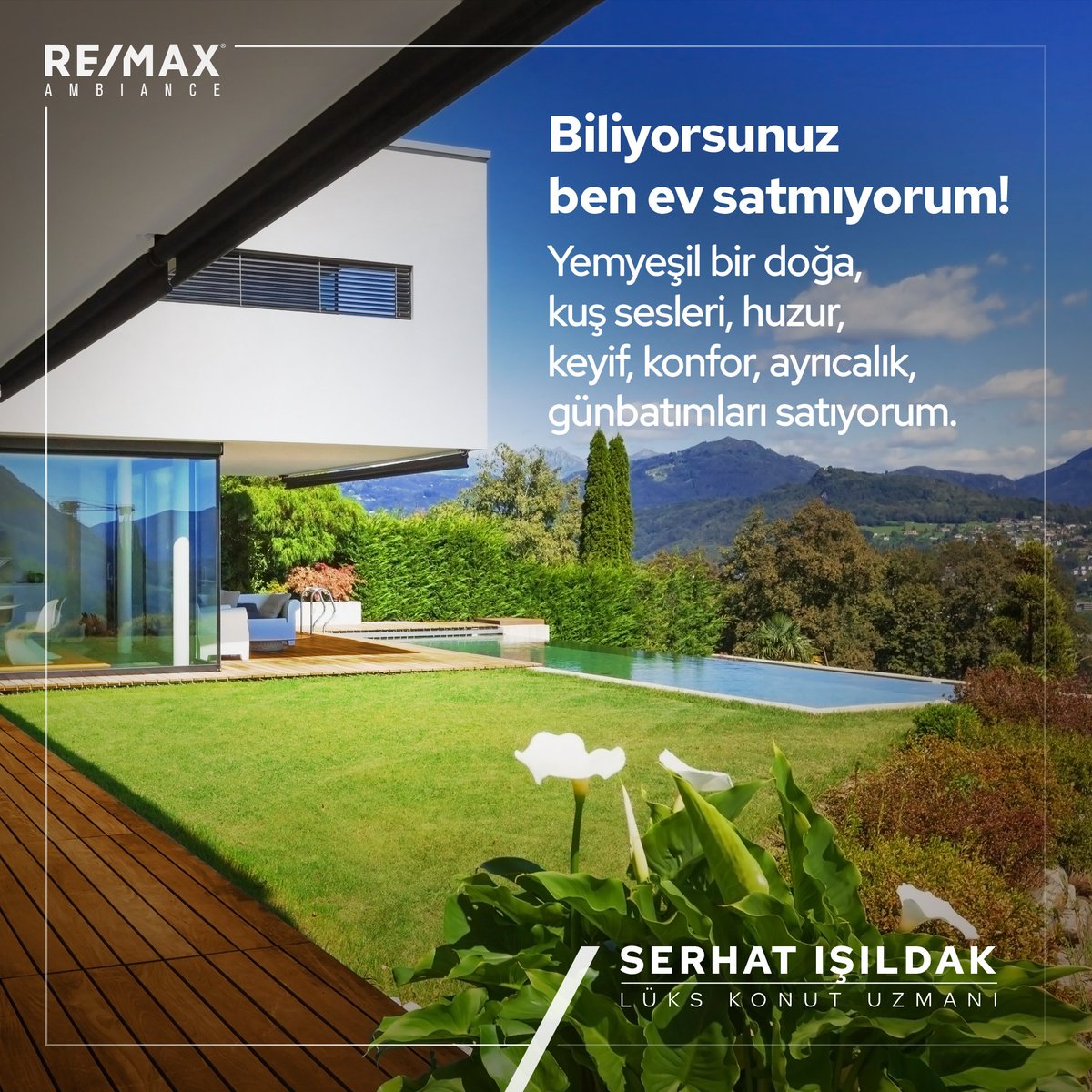 serhatisildak's tweet photo. Siz de yalnızca ev değil,bir yaşam tarzı satın almak istiyorsanız hemen tanışalım. Benim uzman olduğum bölgelerde lüks konutta bugünlerde hangi fırsatlar olduğunu size daha detaylı anlatmamı ister misiniz?
#brokerowner #remaxambiance #remax #remaxagent #lükskonut
#serhatışıldak https://t.co/gQtL88xpMf