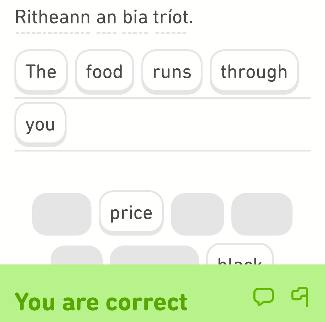 Looks like someone's been dining at the Salmonella Tea Rooms again.  #DuoLingo