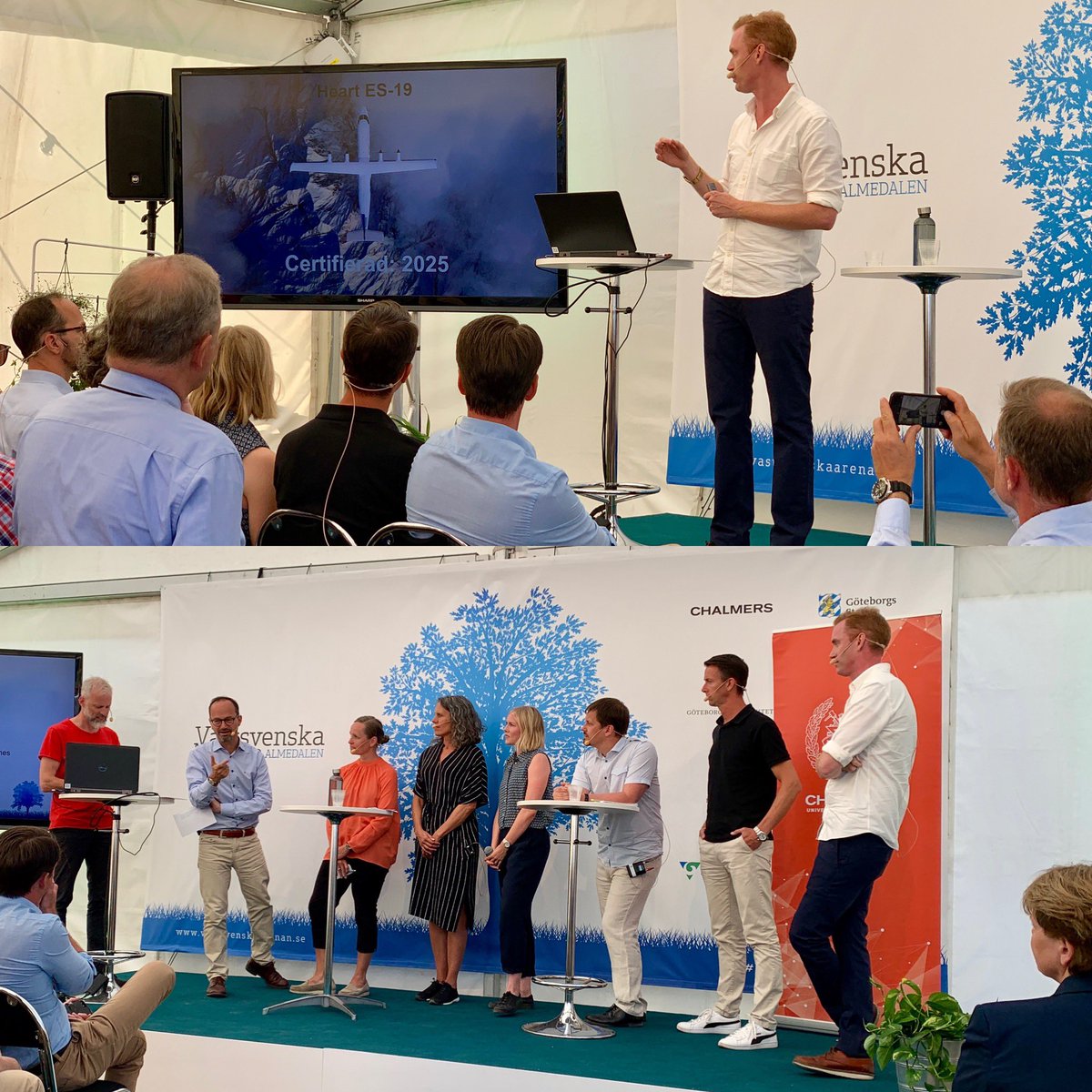 heartaerospace's tweet photo. Stort tack till alla medverkade! Vilket grymt seminarium - nu bygger vi elflyg i Sverige! 🙌🏻🇸🇪✈️
.
#heartaerospace #elflyg #almedalen #chalmers #flygbra #saab #swedavia #fossilfrittsverige #tomaseneroth #sverige https://t.co/tVJ0765wPv