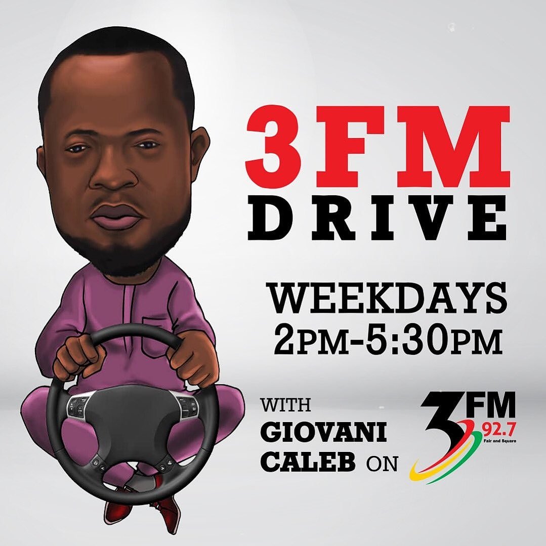 3fm927's tweet photo. 📍Tell a friend to tell another friend not to miss the #3FMDrive with @GiovaniCaleb.
 
We are live with the midweek edition. Best of music, sorted 😉.
Stay put, we have you till 5:30pm. https://t.co/eHpTYhKSv7