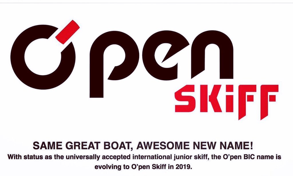 Shoreline_Sail's tweet photo. Get ready for a name change - starting this year the incomparable O’pen Bic will henceforth be known as the O’pen Skiff. SAME GREAT BOAT, AWESOME NEW NAME! #sailing #youthsailing #openbic #openskiff https://t.co/lQJHi3bGzY