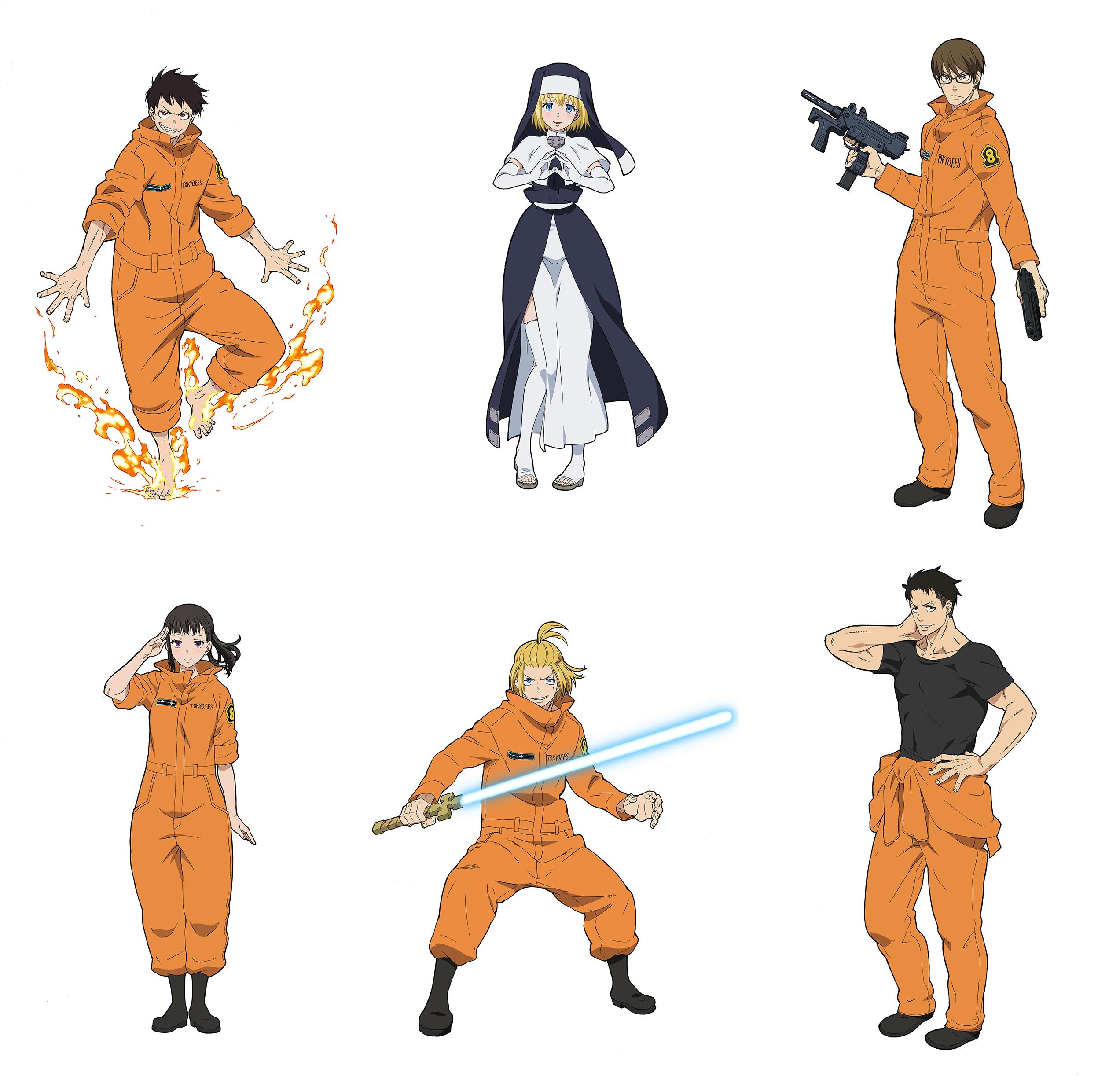 Fire Force EN on X: Check out the official character art for Fire