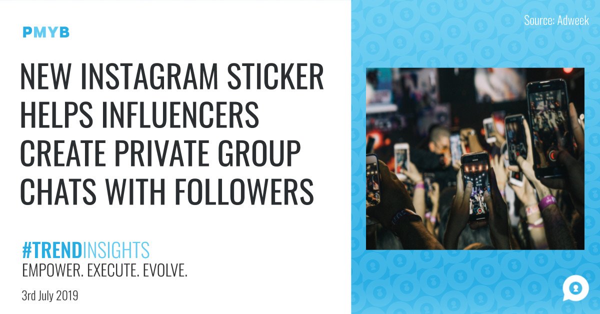 📱 Instagram Launches Sticker that helps Influencers Create Private Group Chats with Followers!

✅ This new feature gives influencers the opportunity to open dialogue with their fans in a more exclusive environment, making it a powerful audience engagement tool.