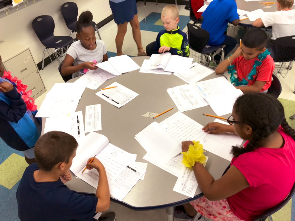 mrscarrillo_'s tweet photo. These authors have given their best to write a non-fiction book. Today they celebrated their hard work by sharing feedback with their classmates (and eating some yummy snacks!). So proud of their growth as writers this summer! #Lex1ReadBig https://t.co/xWgyDMGKje