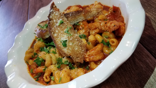 SharkBarFMB's tweet photo. Dinner at the Shark Bar &amp; Grill...looks something like this! Have you tried our Siren Gypsy Shrimp yet? It is absolutely wonderful! #fortmyersbeach #dinner #foodies https://t.co/8a6d8Ruw2v https://t.co/uyV8SvWJ10