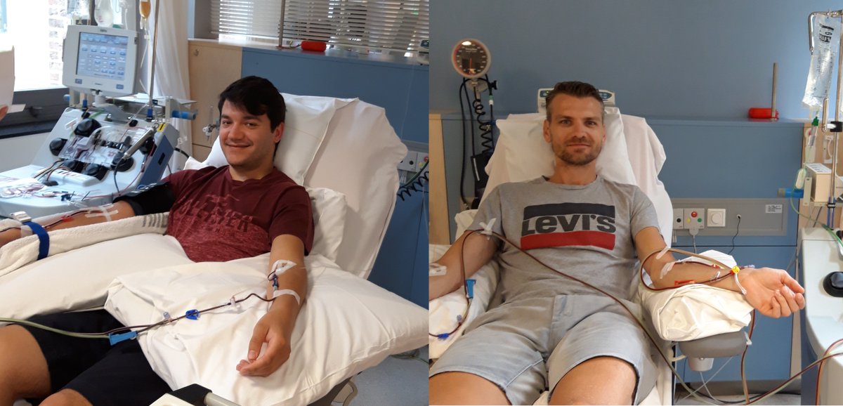 We zitten nog maar op de helft van 2019 en er hebben nu al meer dan 100 donoren stamcellen gedoneerd. Dat is een enorme stijging ten opzichte van de afgelopen jaren. De 100e ‘plek’ wordt gedeeld door Jeffrey en Peter, die op hetzelfde moment doneerden ➡️ matchis.nl/actueel/de-100…