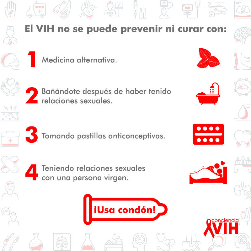 Recuerda que el VIH no se cura, se previene. ¡Protégete! #HazConciencia