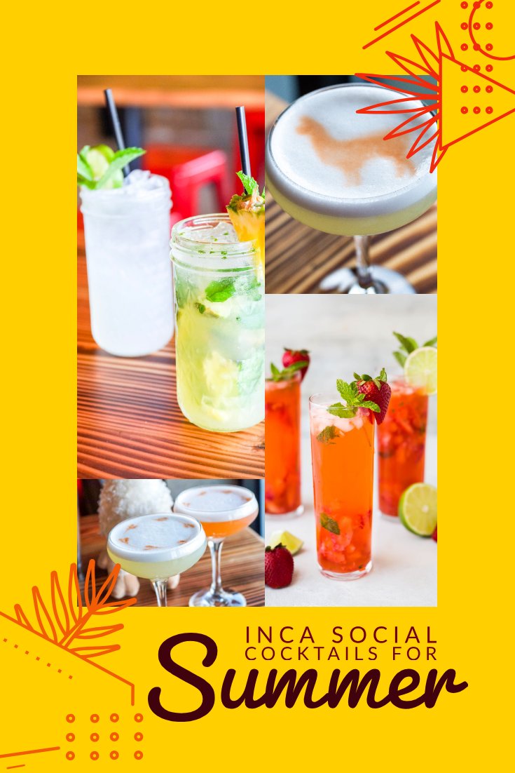 Inca social cocktails for summer! #incasocial #incagood #topdc19 #eatdrinkvibe