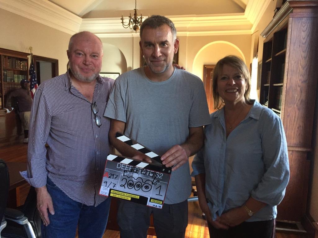 pfrift's tweet photo. #DeepState2 - what a sensational experience! My thanks to @MatthewParkhill, @hbevanjones, @MrsSaraJJ, @WaltGoggins and every member of our wonderful cast and crew ... Looking forward to the next instalment ... https://t.co/qtphl4wWug