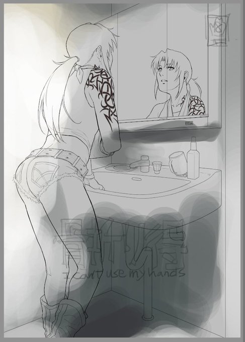 線画終わってやっと塗るとこまでこぎつけた 