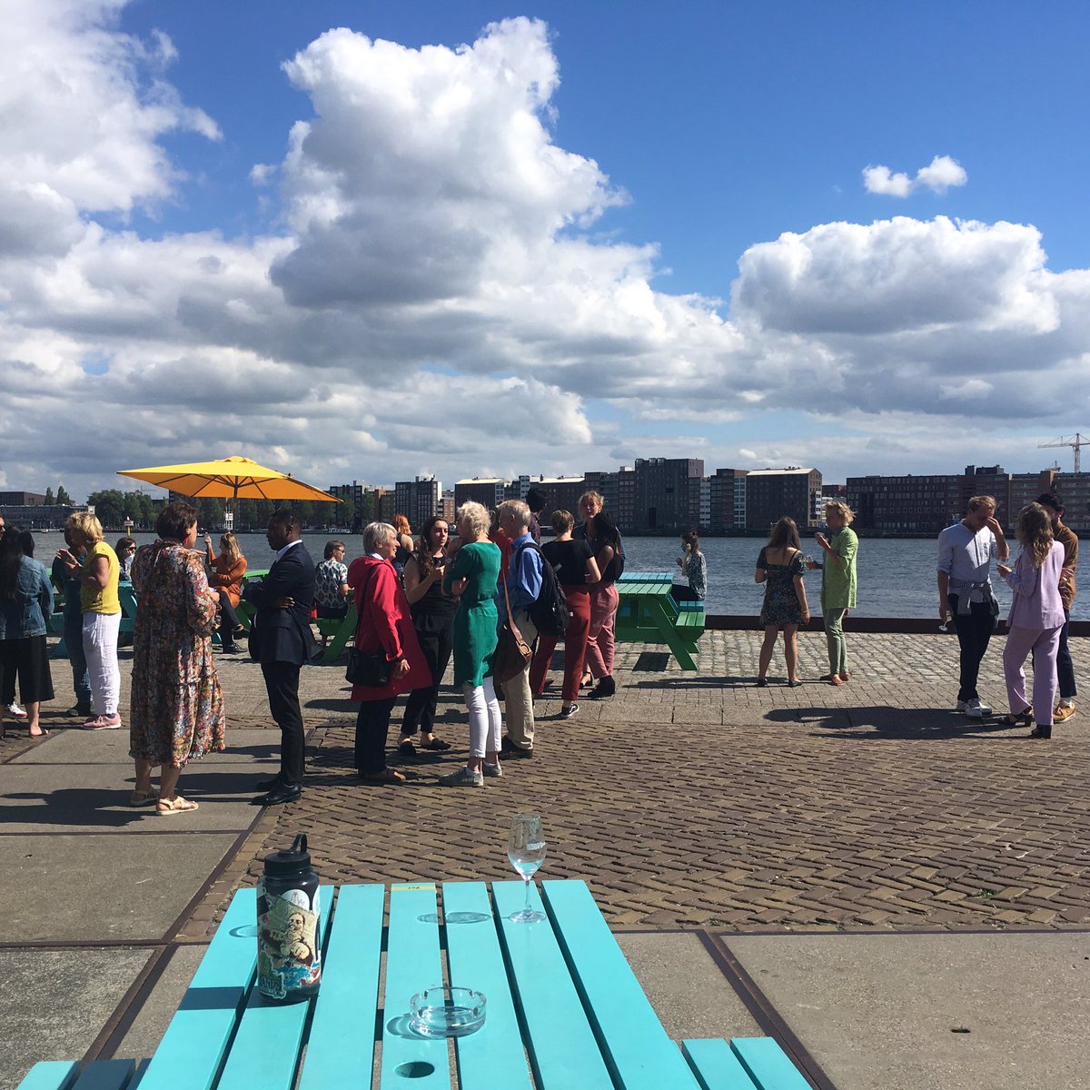 HIA_NL's tweet photo. The 2019 Amsterdam Fellowship has officially come to an end! Only thing left now is to have a drink and enjoy each others company under the sun 🌞 #hia2019 #2019Fellows #amsterdam #humanityinaction #amsterdamfellowship #amsterdamnoord #fchyena #summer https://t.co/HY40754Plv