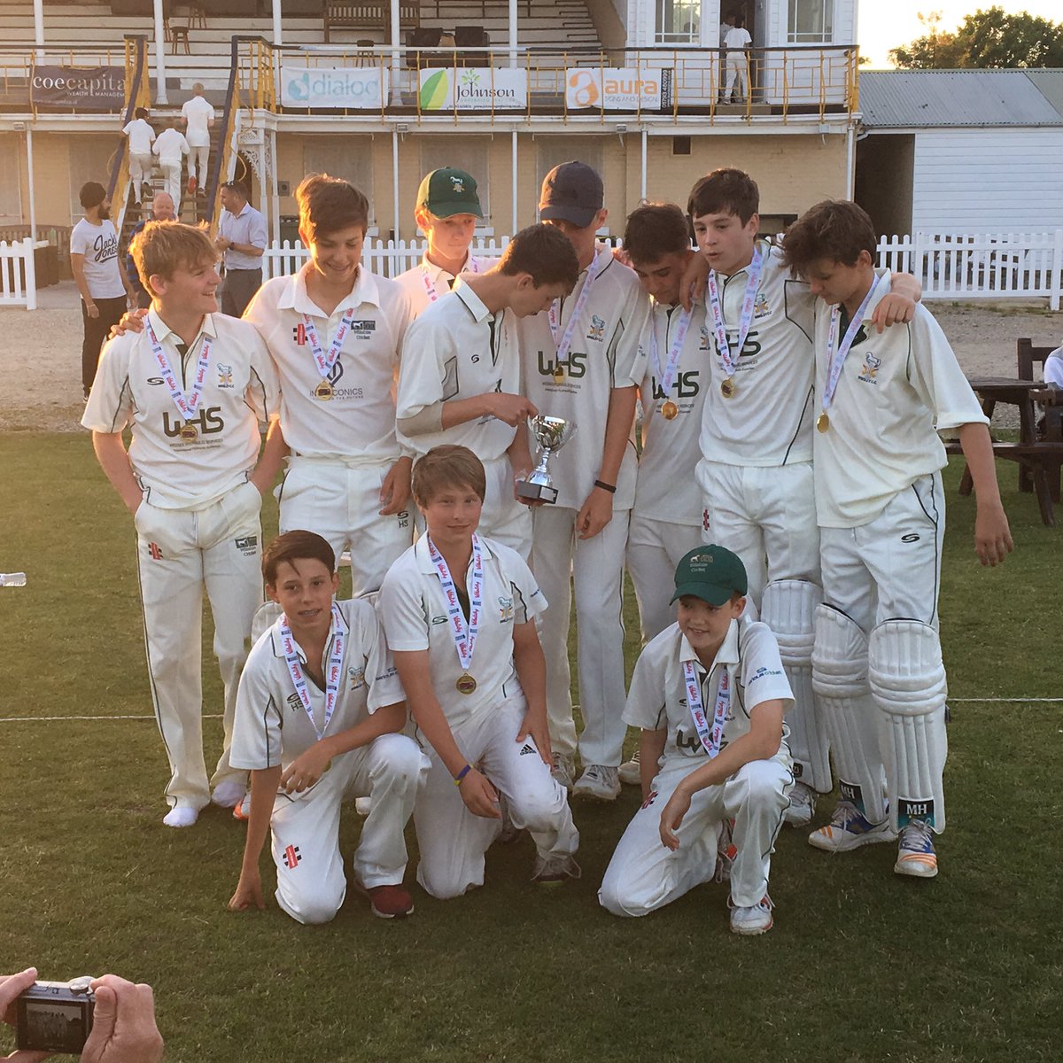 Aliwiltscricket's tweet photo. @WiltsCricket @ECB_cricket Congratulations to @winsleycc for winning the Under 15s Vitality Club Championship Final today against @swindoncricket https://t.co/XAiwFvM2hu