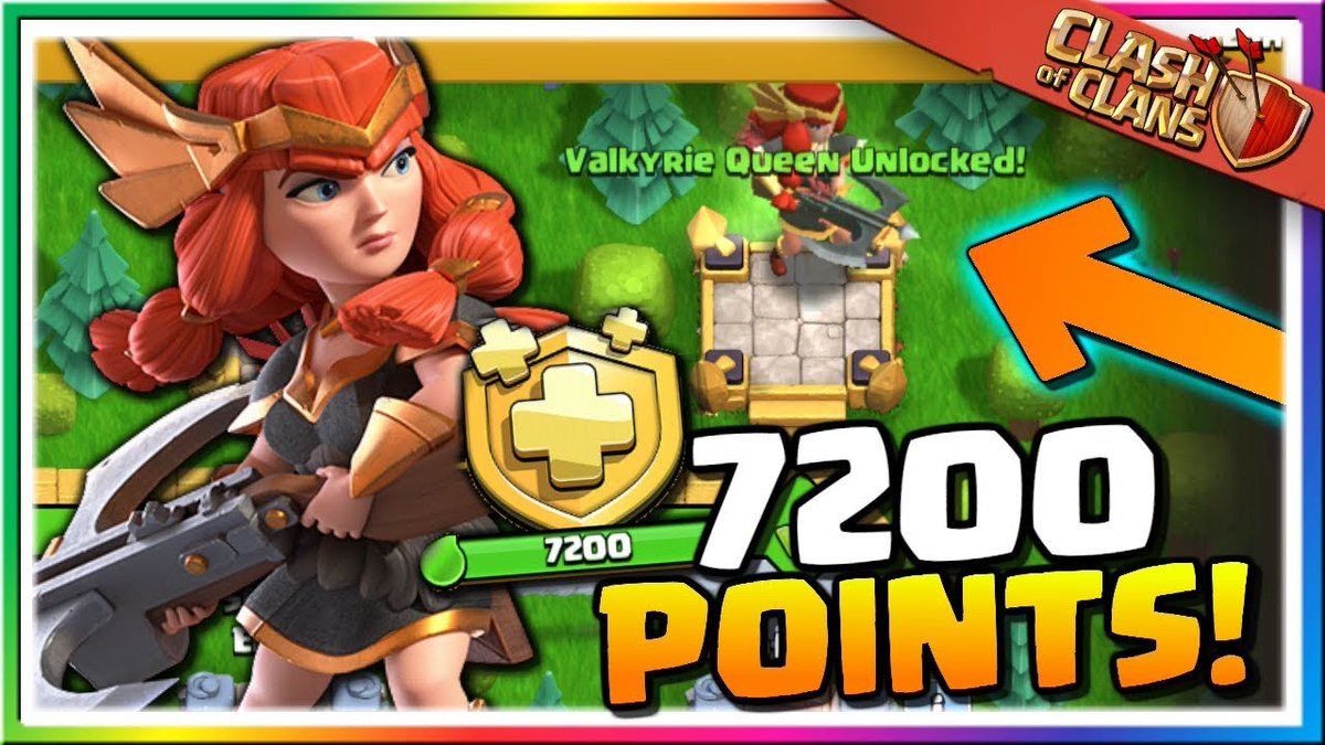 UNLOCKING the Valkyrie Queen Skin Gem the July Season Pass in Clash of Clan...