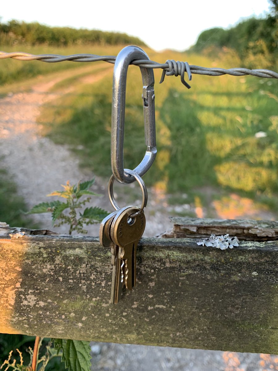 Anyone lost some keys on the Southdowns Way near Winchester? Please te-tweet
