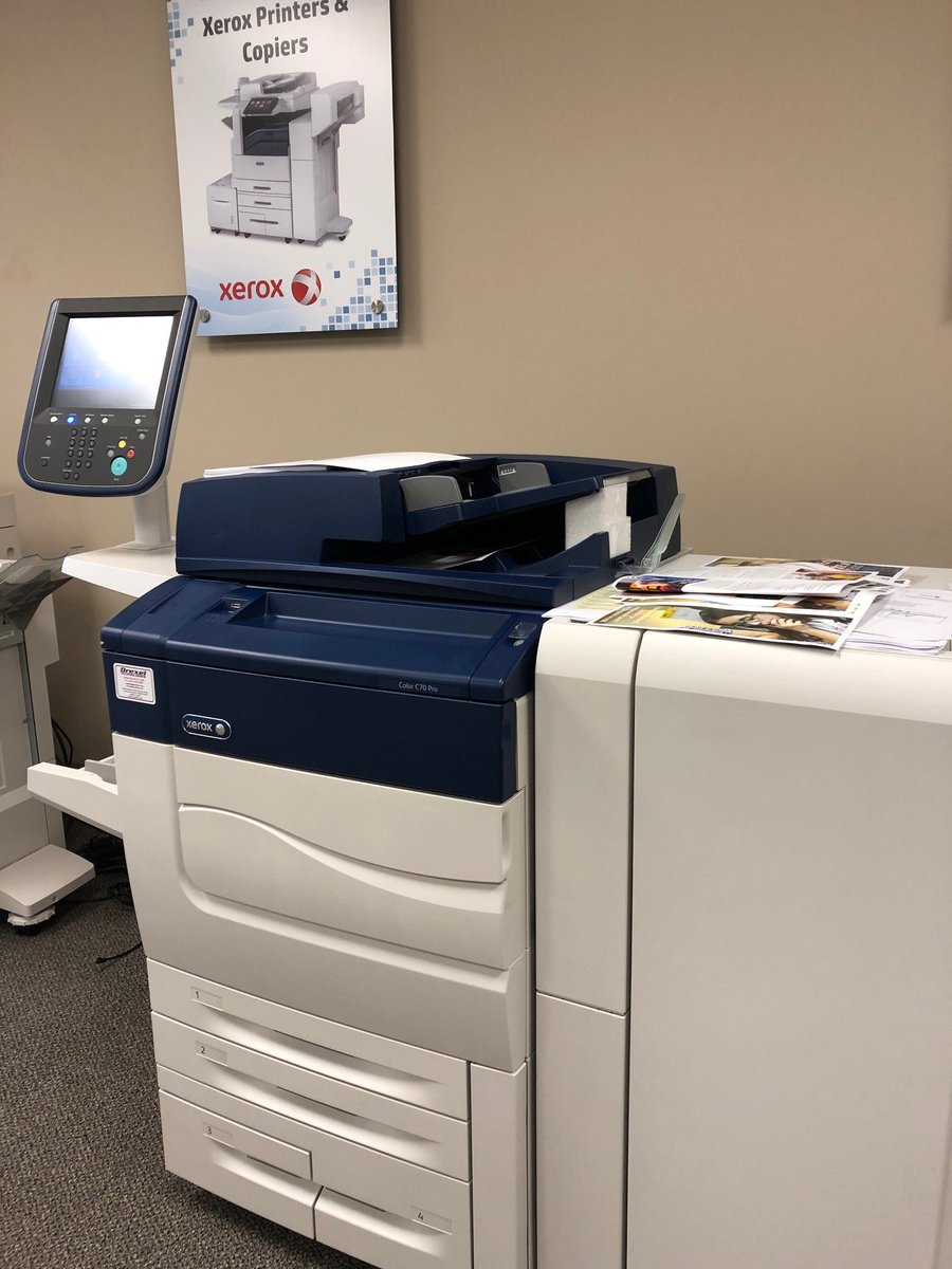 The Xerox C60/C70 models are ideal for light graphic production environments with finishing versatility and professional image quality.  We installed both models at a longtime customer this week and they couldn't be more pleased.