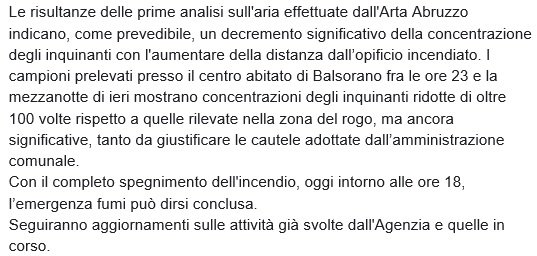 #incendio in #ValleRoveto 
AGGIORNAMENTO 03/07/2019 - ore 21