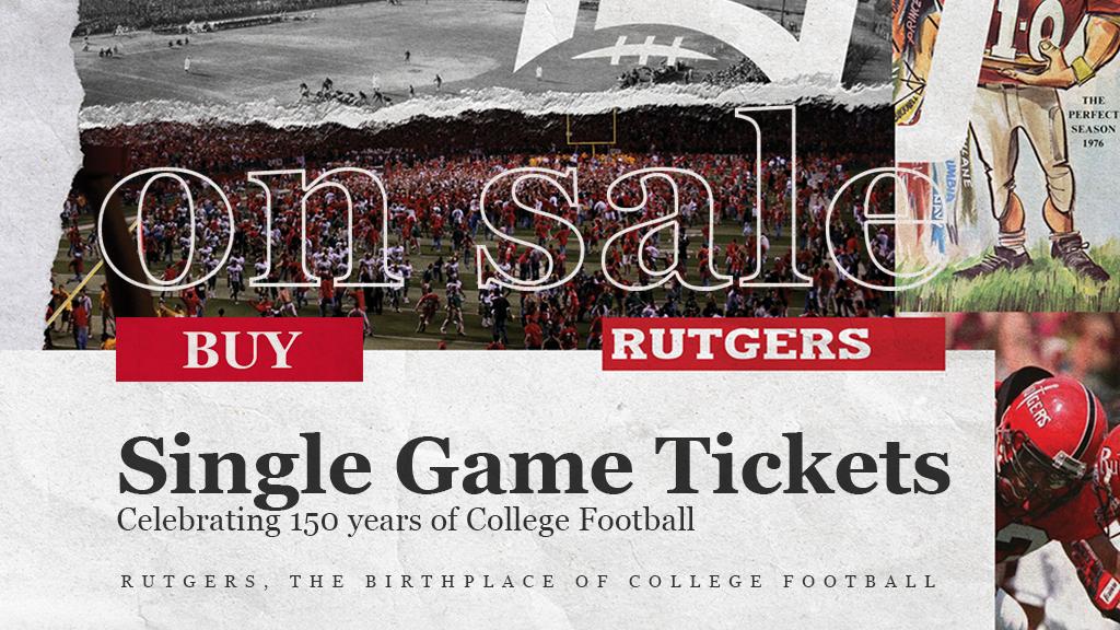 Rutgers is The Birthplace of College Football. Celebrate with us in this 150th Anniversary Season. ⚔️🛡 Single Game Tickets On Sale Now!
go.rutgers.edu/4hxwkj4v