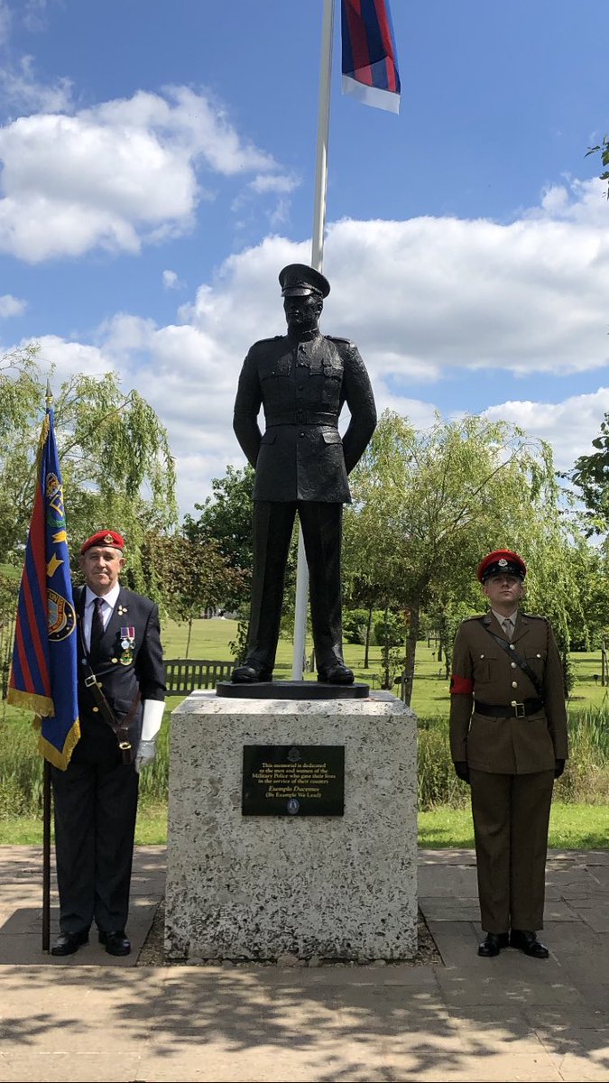 1RegtRMP's tweet photo. Today representatives from #1RMP attended the National Memorial Arboretum for the annual AGC Commemoration Service... Representatives also took time to visit the #RMP memorial along with their RMP Association predecessors. #LestWeForget https://t.co/ig9Q6daBDT