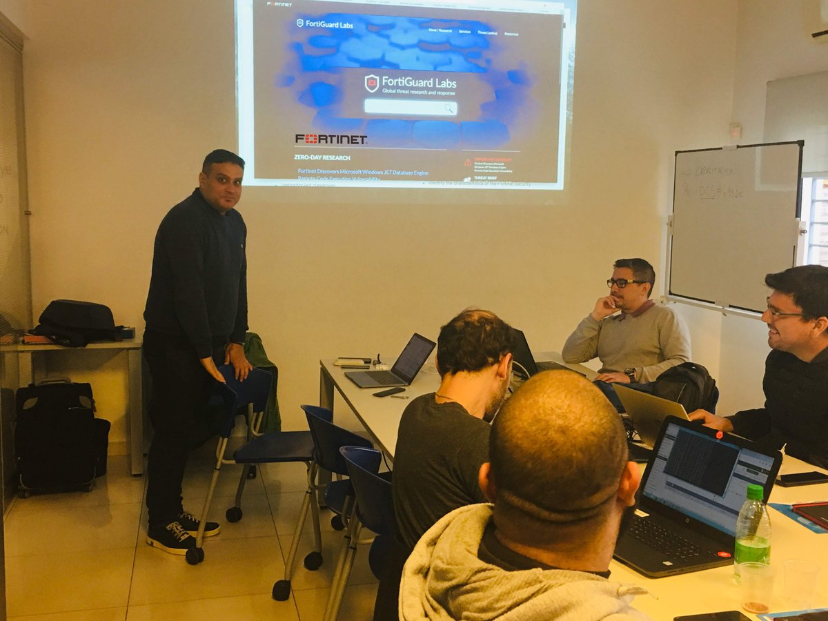 dacasoficial's tweet image. #DacasArgentina junto a #DiegoGaray, nuestro Regional Presales Manager, en una capacitación certificada de @Fortinet donde se hizo foco en las soluciones #FortiGateSecurity y #FortigateInfrastructure.
#dacas #tecnologia #seguridad #firewall #fortinet #NSE4