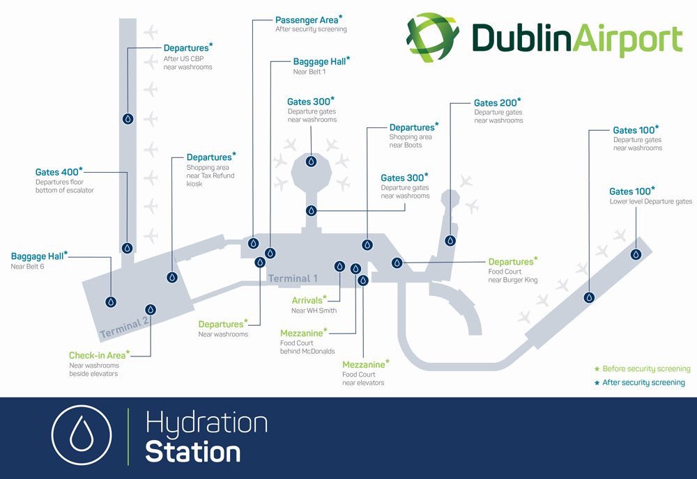 @poloconghaile (@poloconghaile) on Twitter photo Tip: Did you know <a href="/DublinAirport/">Dublin Airport</a> has 18 ‘hydration stations’ where you can fill water bottles for free? Bring an empty bottle and fill it after security. Save cash + trash. #traveltips Tip: Did you know <a href="/DublinAirport/">Dublin Airport</a> has 18 ‘hydration stations’ where you can fill water bottles for free? Bring an empty bottle and fill it after security. Save cash + trash. #traveltips