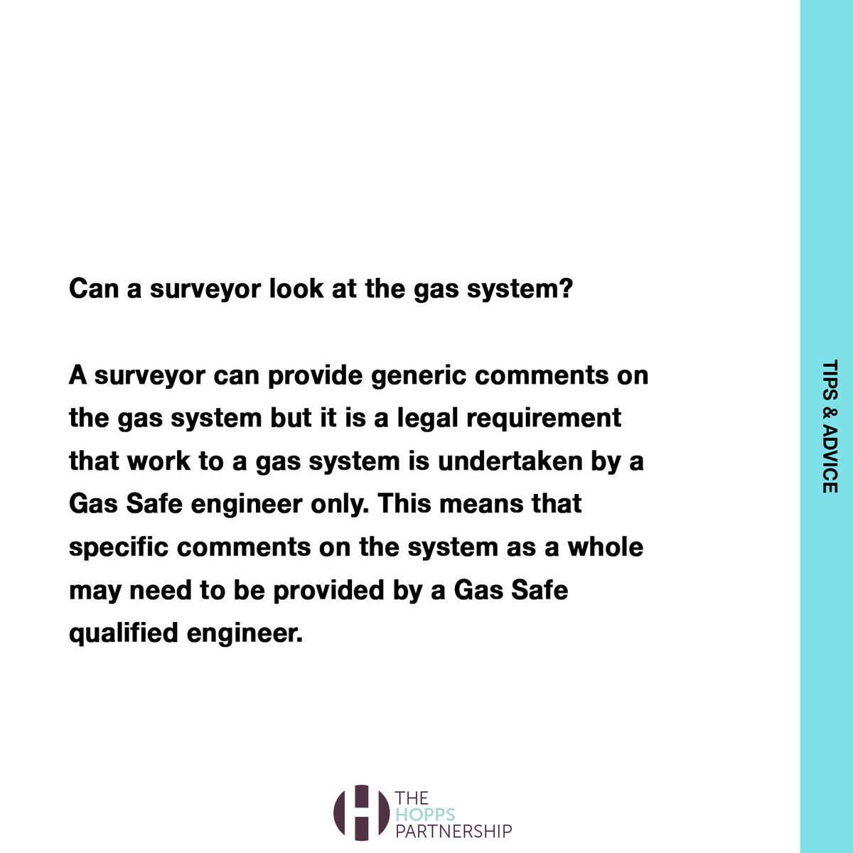Can a surveyor look at the gas system?

A surveyor can provide generic comments on the gas system but it is a legal requirement that work to a gas system is undertaken by a Gas Safe engineer only.  

#TipsAndAdivce #HoppsPartnership