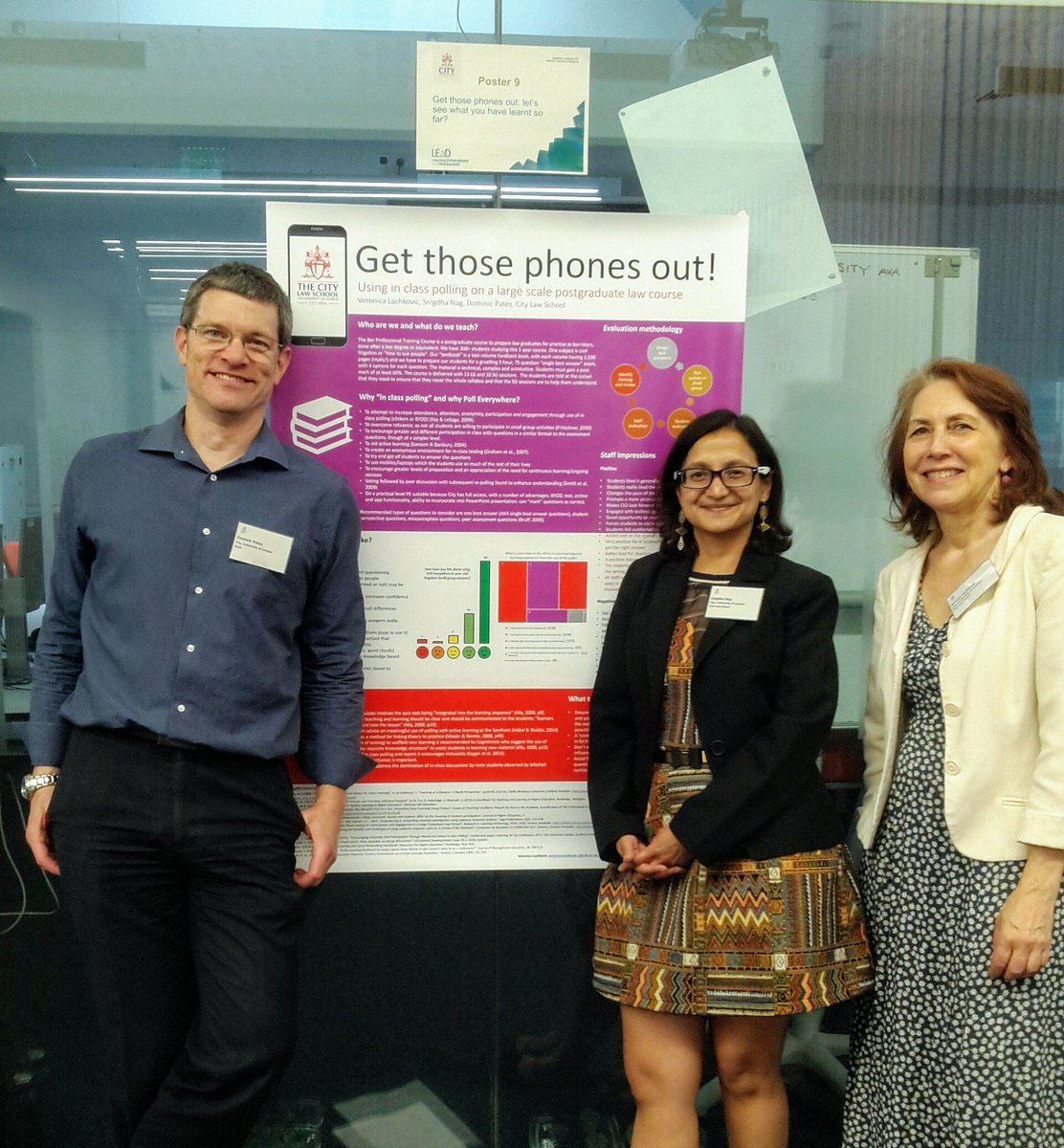 snigskitchen's tweet photo. This is our poster on the use of mobile device polling on the civil litigation course on CLS's #BPTC. At #LearningAtCity19 #LearningAtCity. @dompates, Ronnie Lachkovic and yours truly. #TakeTheLEaD #GoTeamCity @CityUniLEaD https://t.co/S0gFHFfzQc