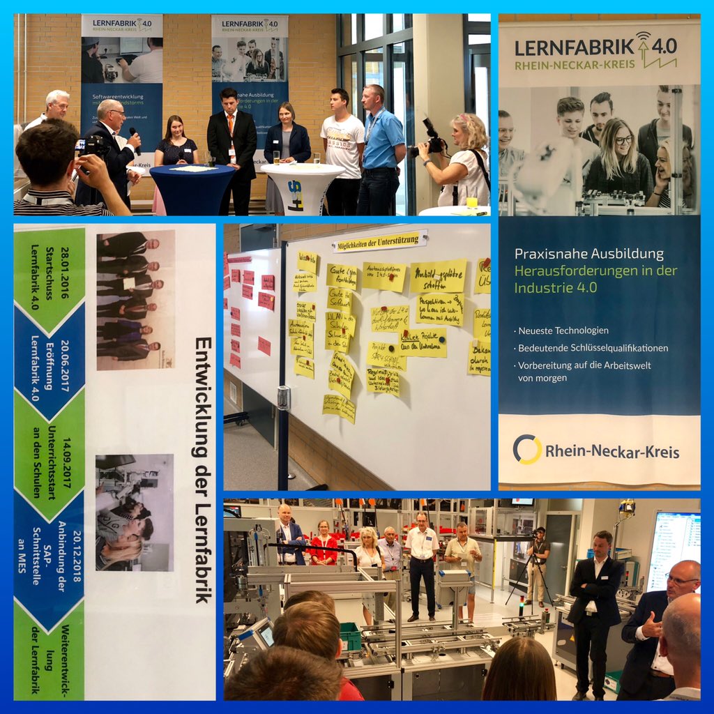 Feierliche Eröffnung Anbindung SAP4school an die Lernfabrik 4.0 an der Hubert-Sternberg-Schule Wiesloch -Vorreiter bei der digitalen und analogen Vernetzung von kaufmännischen und gewerblichen Berufsschulen in Baden Würtemberg. #digitalpakt #Industry40 #sap4school