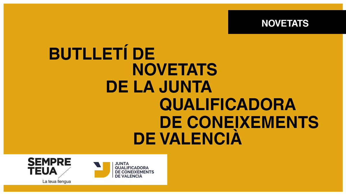 ℹ️🧐 Vols estar al dia de totes les novetats de la #JQCV?

📲 Inscriu-te al butlletí de novetats i rebràs per correu electrònic totes les novetats com ara les convocatòries, les dates i hores de les proves, la distribució per aules o els resultats

➡️ jqcv.gva.es/va/alta-newsle…