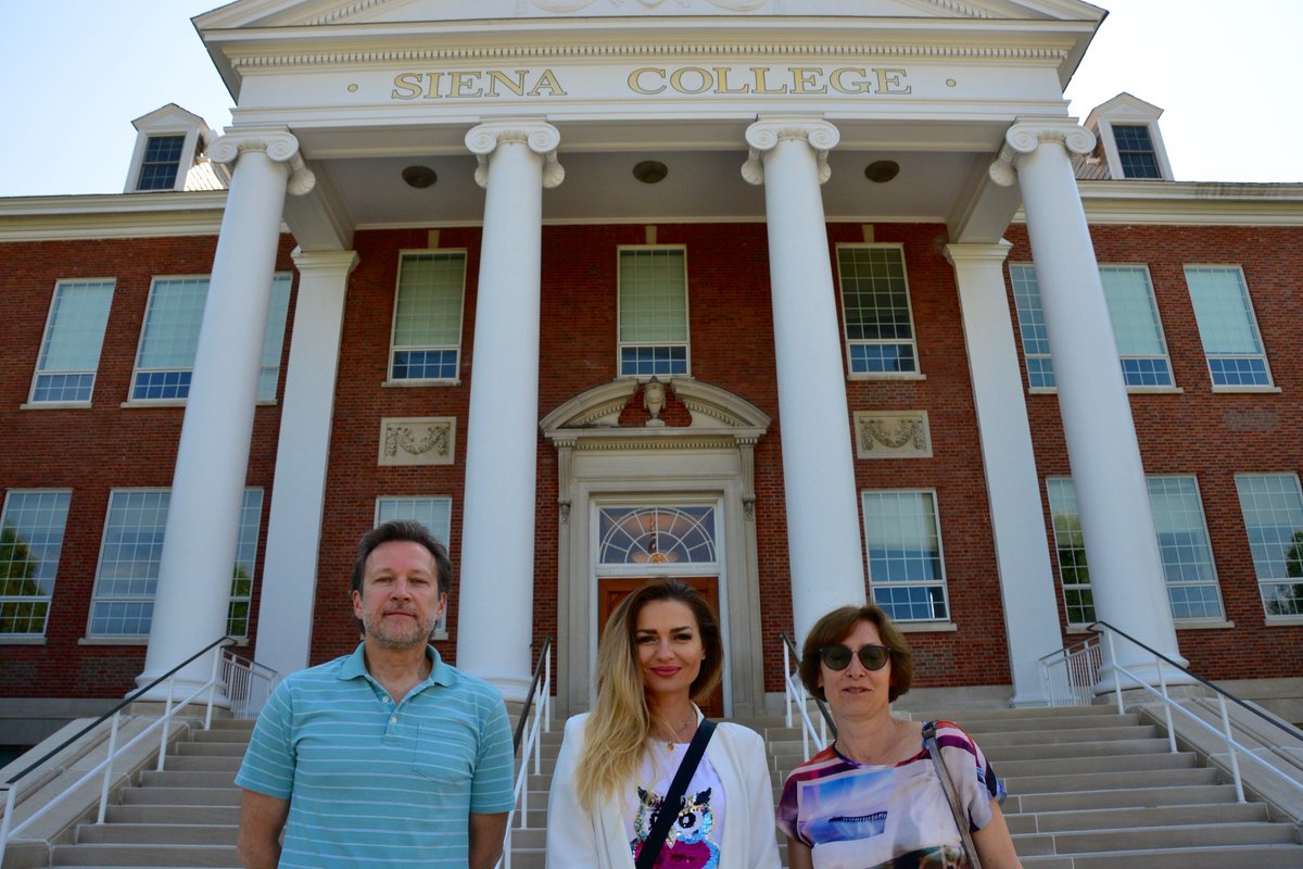 Knowledge is Power! Sergey and Olesya absorb as much education as they can during visits to Cap Region universities and colleges. #albanytula