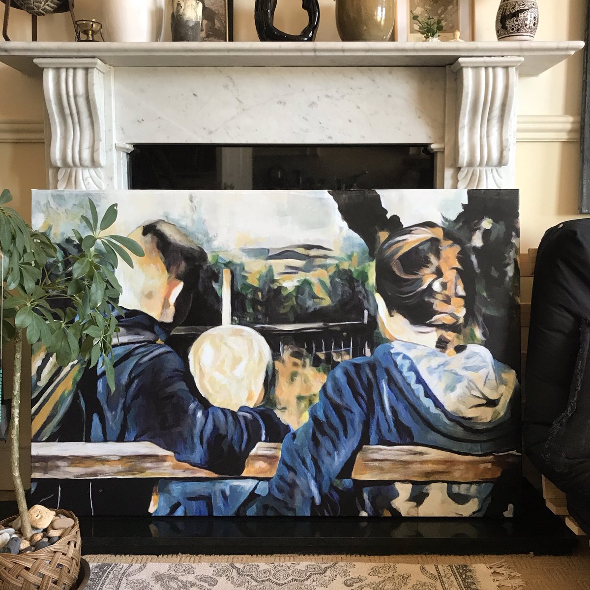 sophiewyllieart's tweet photo. I’m enjoying working on something a little different, a special request 💫
.
.
.
#art #abstractlandscape #portrait #portraitphotography #painting #canvaspainting #digitalcolaboration #abstractlandscapepainting #portraits #portraitpainting #specialrequest #commission https://t.co/6S9yCyqz7k