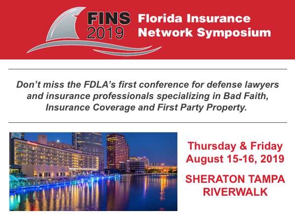 :: Florida Insurance Network Symposium :: Registration Reminder - Don't miss out on this brand new @FDLA event being held at @SheratonTampaDT