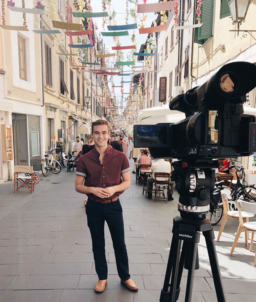AlphaTauOmega's tweet photo. Happy #FlagFriday from @atotroy brothers Harrison Lewis and Brady Talbert during their time studying abroad in Pietrasanta, Italy this summer! #ATOGoesGlobal https://t.co/V9fpzhh4xK