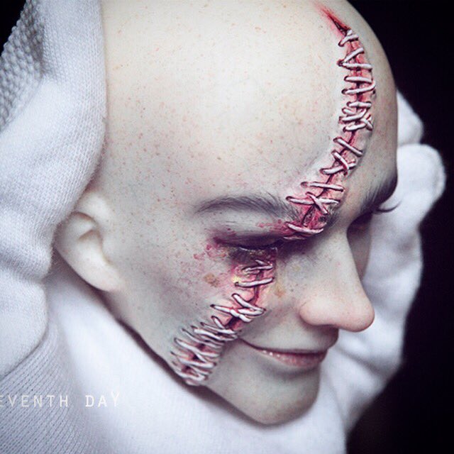 Story7days's tweet photo. This is a special requirement, a huge cut, permanent modification.
#bjd #bjddoll #bjdfaceup #bjdmakeup #doll #faceupartist #faceup #makeup #bjdartist #tatoo #bjdtatoo #bjdmodifications #bjdeye #dolleye #eyes #eye https://t.co/9LW3J39Cff