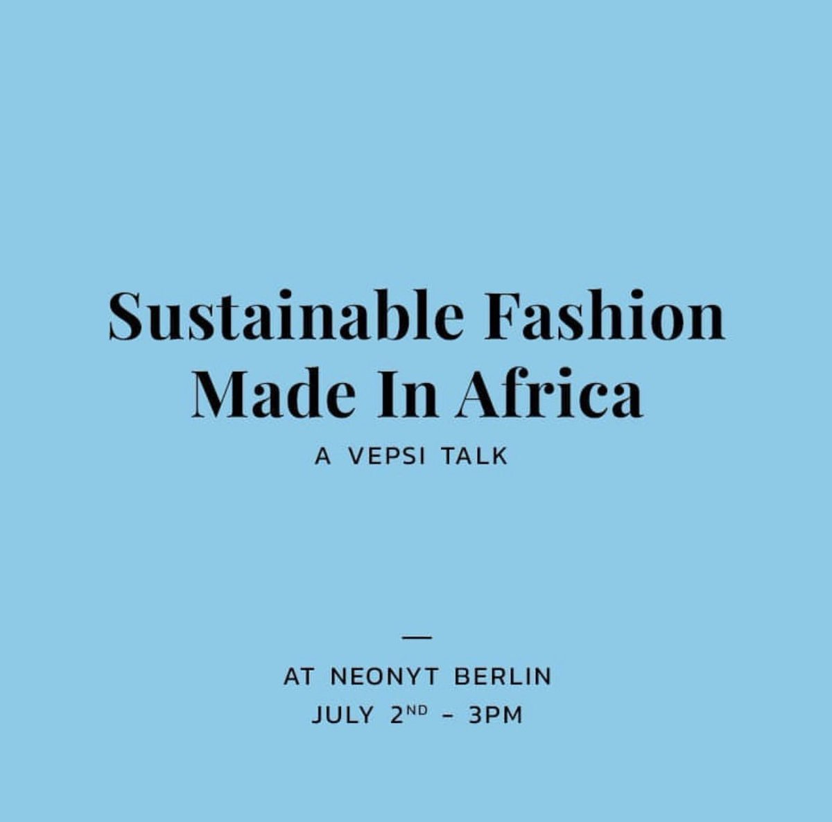 gorioem's tweet photo. Thank you Eilean Von Latz-Cauzanet, founder of #VESPI (a young start-up promoting sustainable fashion from Africa) for showcasing @AfDB_Group @FashionomicsADB Program &amp; Digital Marketplace https://t.co/7PwlRXqJ4s @ the #NEONYT #Sustainable #Trade #Show in #Berlin today 🙏🏽@Daljuz https://t.co/4TpR2ZYCuu