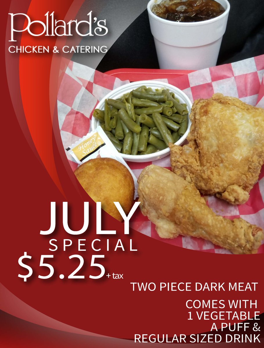 PollardsChicken's tweet image. Start your Independence Day holiday off with our monthly special.