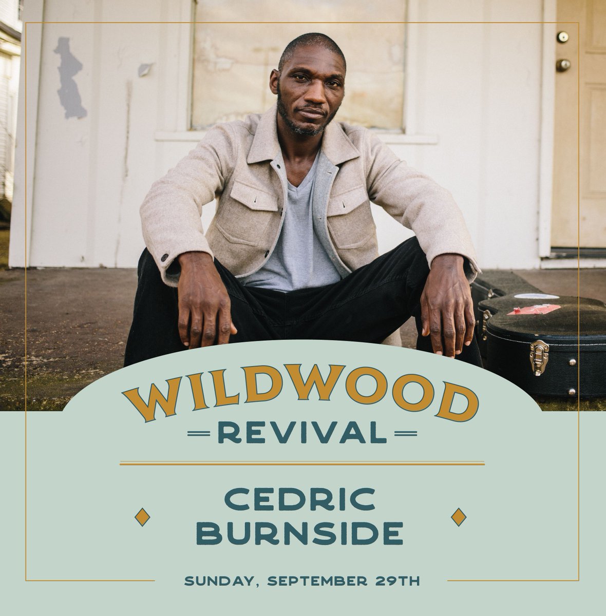 It's extra special to have @CBurnside_BCR on our lineup this year. His grandfather, the late blues singer/songwriter/guitarist R.L. Burnside, once said 'Blues is the root of all music' and we couldn't agree more. Catch his set on Sunday 9/29.