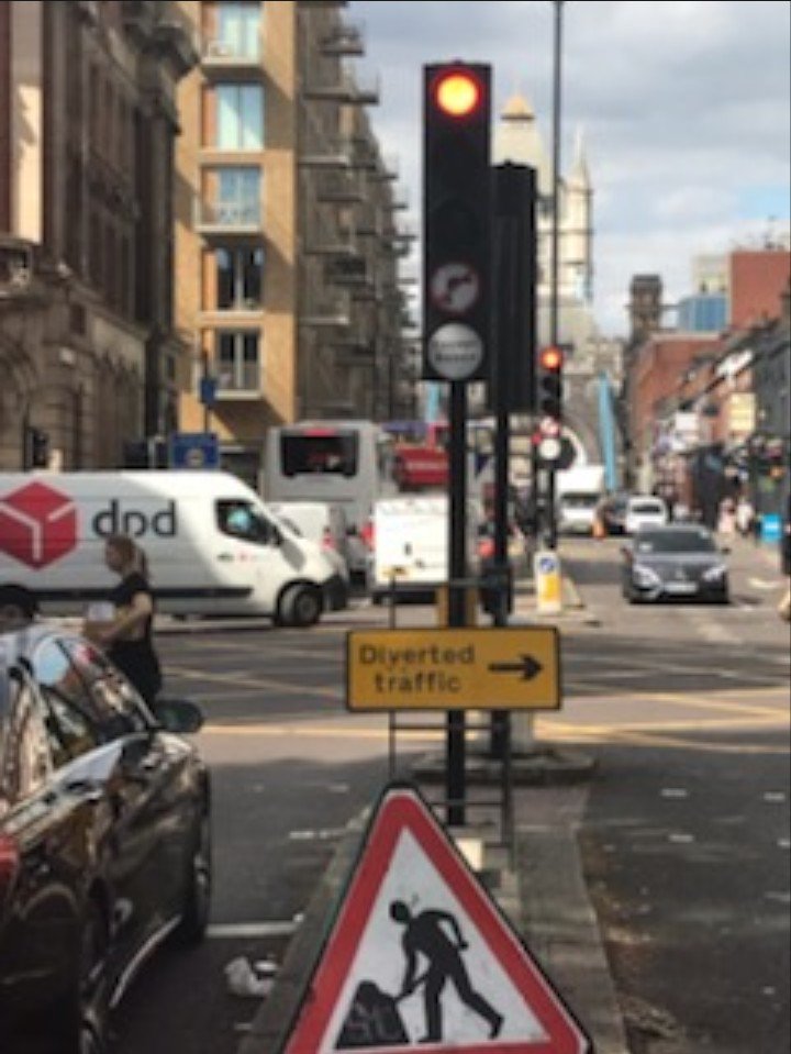 rhswaste's tweet photo. @TfLTrafficNews Hi, thanks for getting back to me. Do you have any updates on the status of this restriction? I'm very concerned because 3 of my trucks followed the diversion signs that are in place. Many thanks. https://t.co/Km4M9cUtJ0