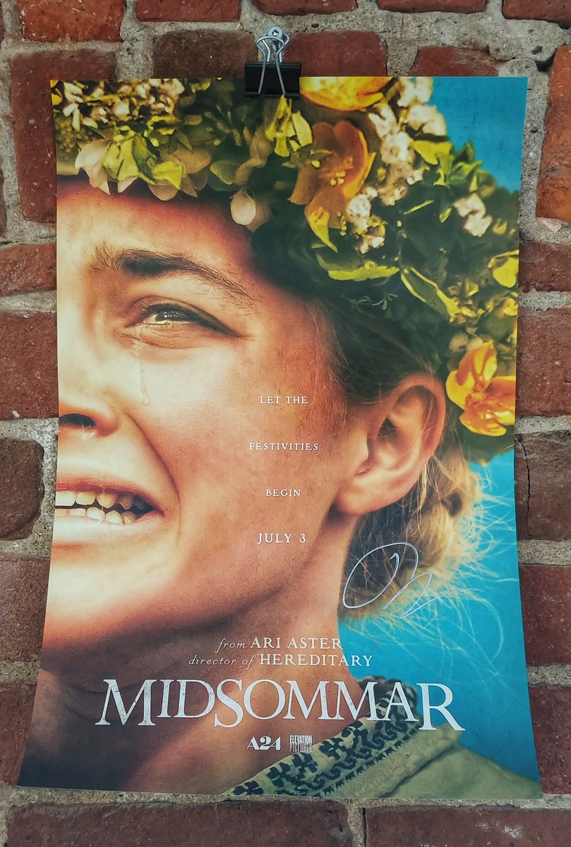 thefilmfest's tweet photo. Itโs opening day of @Elevation_Pics' MIDSOMMAR!
To celebrate @TARO_PR has given us a signed poster by Director Ari Aster.
Be one of the first 10 people to reply back to this tweet telling us your movie snack ritual and we will draw a winner!
#Halifaxcontest #Halifaxgiveaway https://t.co/z0I9Ypfv0T