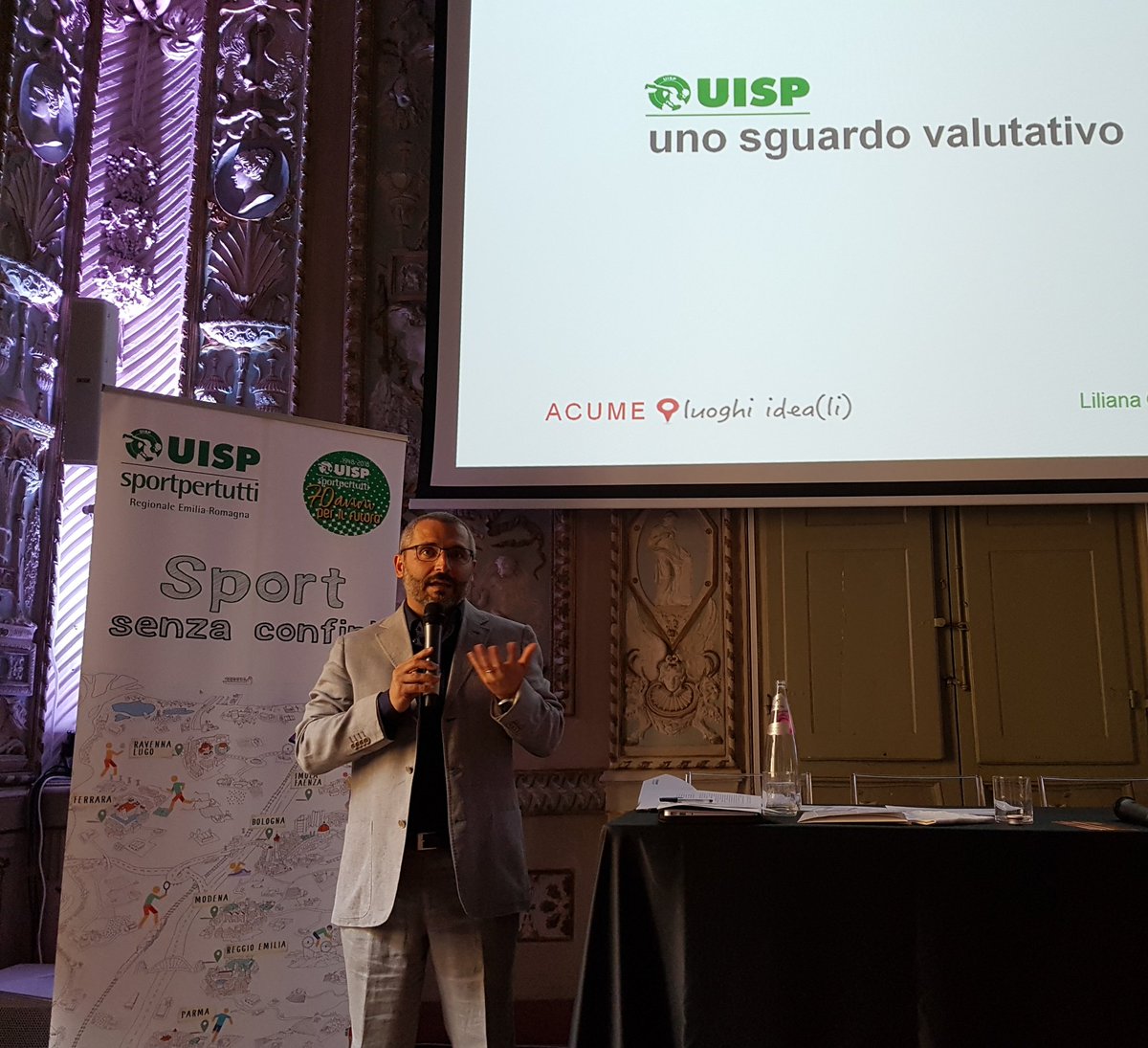A #Bologna <a href="/MauroRozzi/">Mauro Rozzi</a> apre l'assemblea congressuale straordinaria Uisp Emilia-Romagna. Si vota il nuovo statuto e ci si interroga sul futuro dello sport nel #TerzoSettore.