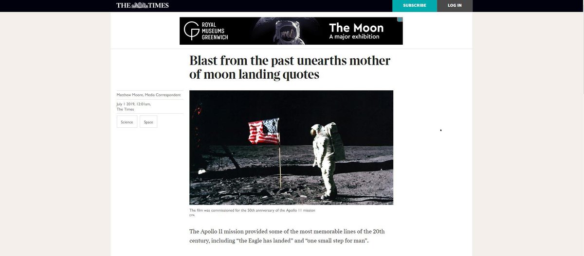 Contextual digital targeting at its best! For our client @RMGreenwich and The Moon exhibition, opening 19th July rmg.co.uk/whats-on/moon-… @YouAgency #Moon50 #contextualtargeting
