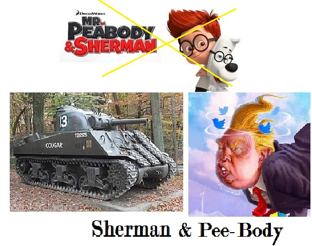 5M23129's tweet photo. (a) Sherman and Pee-Body Welcome you to the Parade. "Happy 4th of July" #July4th #FourthofJuly #JulyFourth ##JulyFourth2019 https://t.co/14E6luro6O