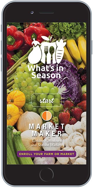 FoodMarketMaker's tweet image. Looking to find local produce this weekend? Want to know what's fresh? Check out whatsinseasonapp.com to find #localfood. #localag #buylocal #farming #poweroffresh