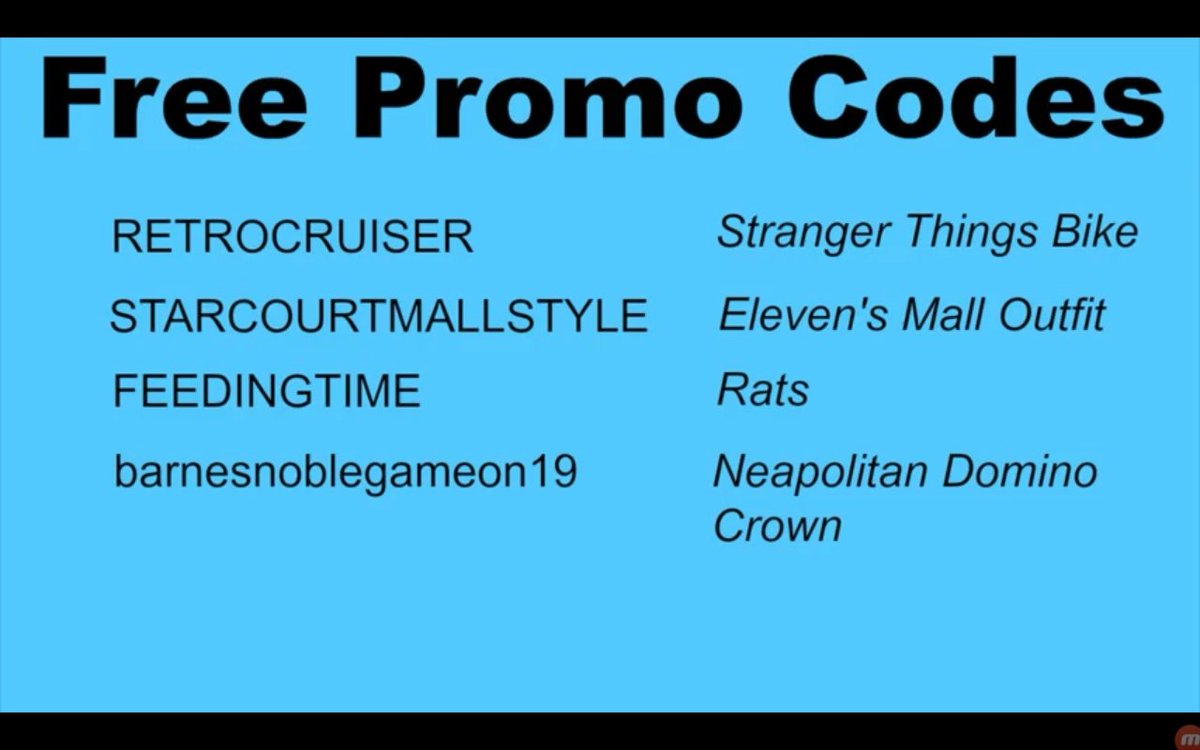 Marvin Hd Marvinhd13 Twitter - roblox free neapolitan crown and stranger things in promo codes