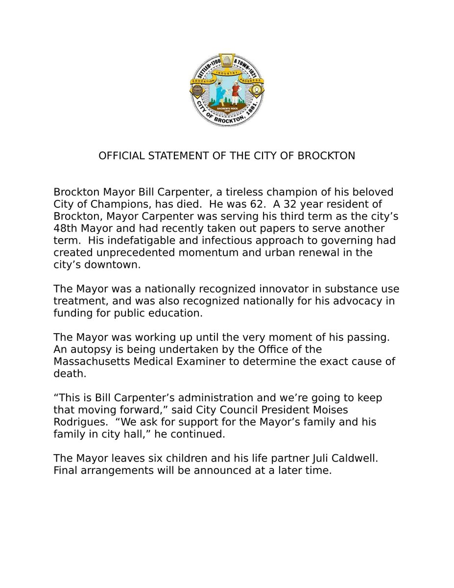 Mayor Bill Carpenter tweet media