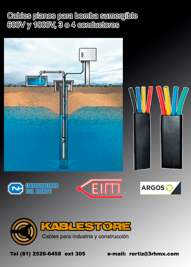 RorroMann's tweet photo. Cables eléctricos de cobre electrolítico para bomba sumergible de 3 o 4 conductores para 600 o 1000V https://t.co/lMR18STtuC