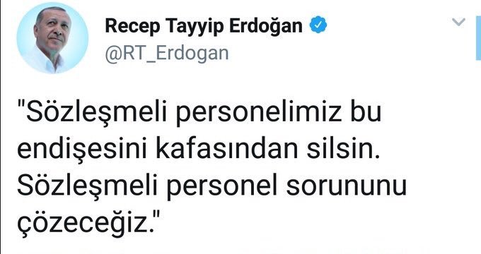 OzgenSenol's tweet photo. Bu müjdeyi duymak istiyoruz 

 #SüresizSözleşmeliyiDuyReis https://t.co/WMAstbjkTq