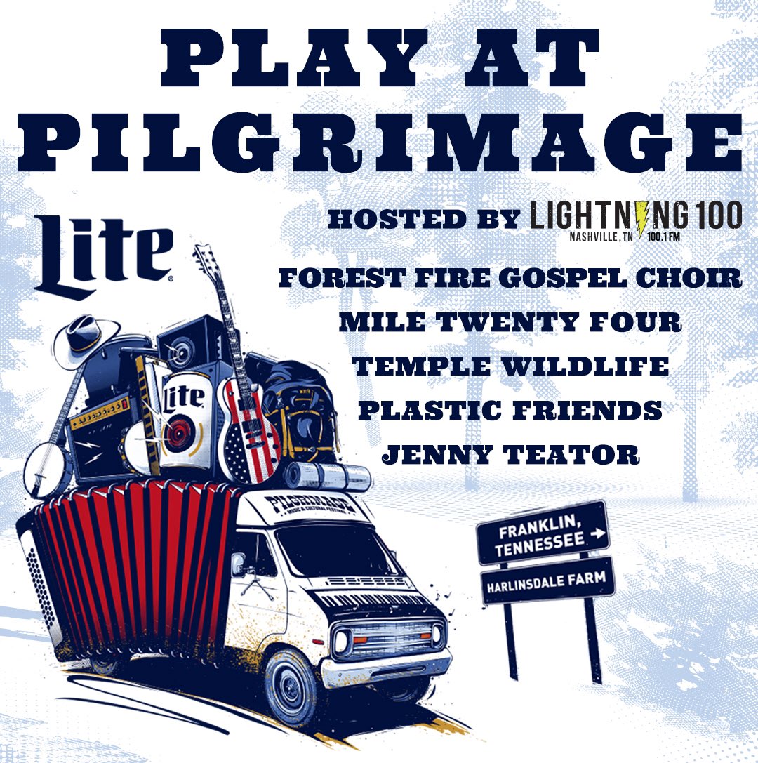 We’re kicking off our Play at Pilgrimage weekly showcase TONIGHT at @the5spotnashville! Join us at 8pm for free music and cast your vote for your favorite band to send them to <a href="/PilgrimageFest/">Pilgrimage Festival</a>! lightning100.com