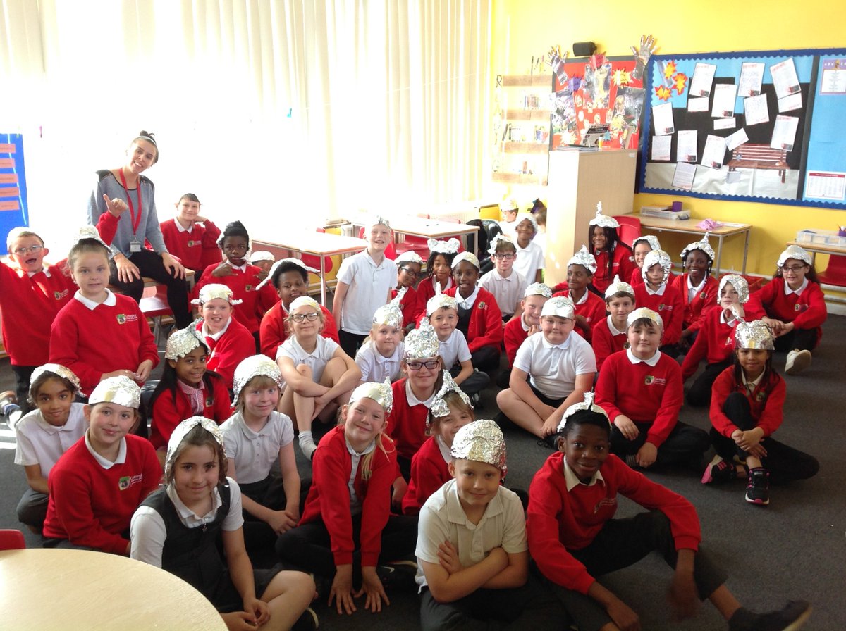 AspenCottingPA's tweet photo. Aspen &amp; @AcerCottingley1 became members of 'Cottingley Space Agency'. We wore tinfoil hats to keep the aliens at bay and used skills of precision to attach our 'rocket' (a ball) to the 'ISS' (a cup).
@Space_Station @spacegovuk #science #space https://t.co/mfPMgl8pAl